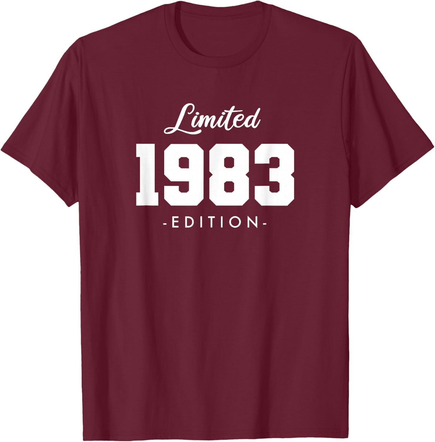 Gift 42 Year Old 1983 Limited Edition 42nd Birthday T-Shirt - T-Shirt | Maroon