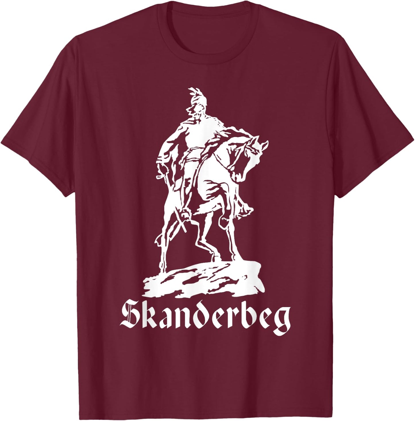 Skanderbeg Republic of Albania Shqipëria Tirana Albanian T-Shirt - T-Shirt | Maroon