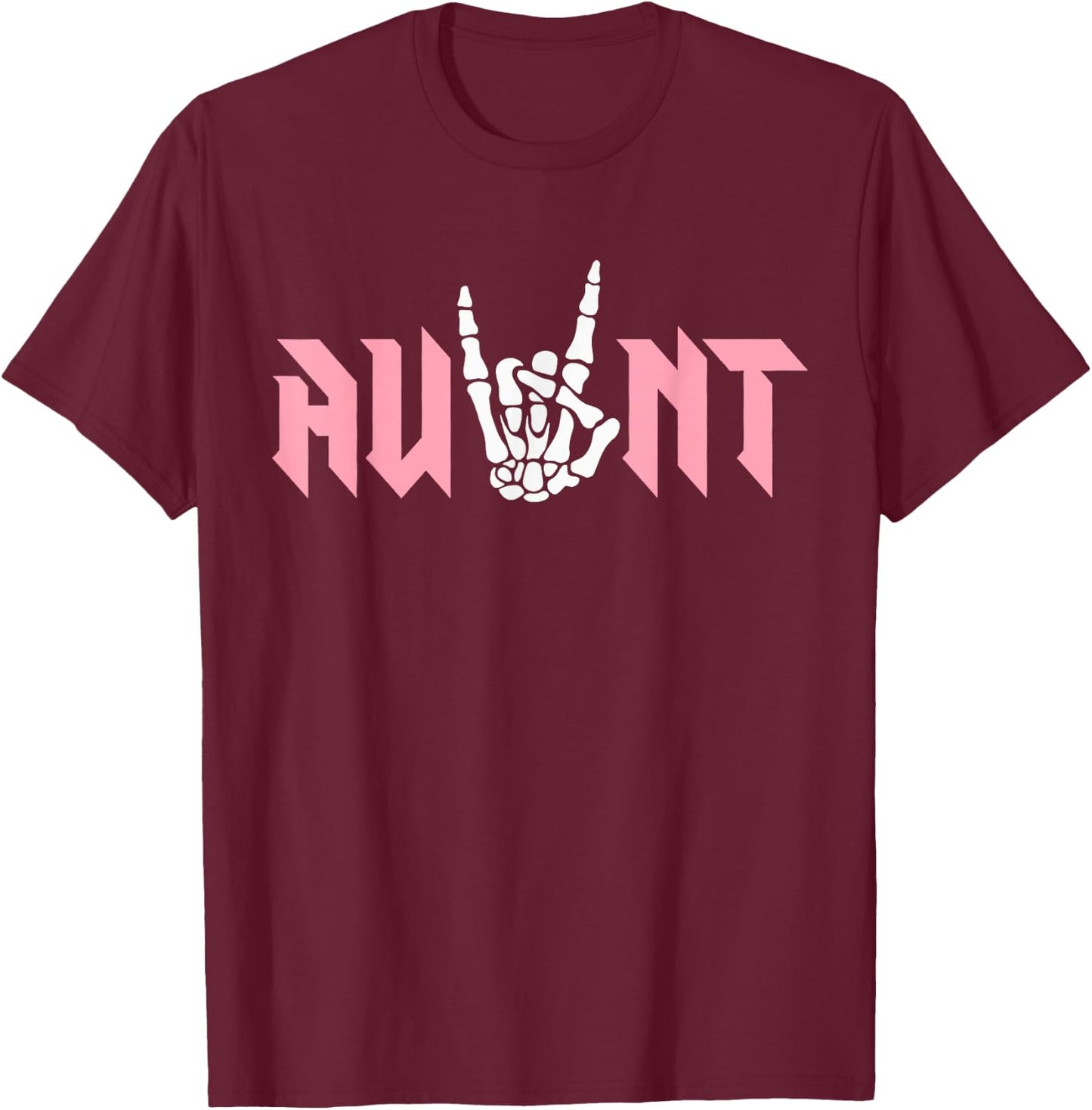 Aunt Of The Bad Two the Bone Birthday 2 Years Old Birthday T-Shirt - T-Shirt | Maroon