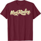 McKinley Retro Art Baseball Font Vintage T-Shirt - T-Shirt | Maroon
