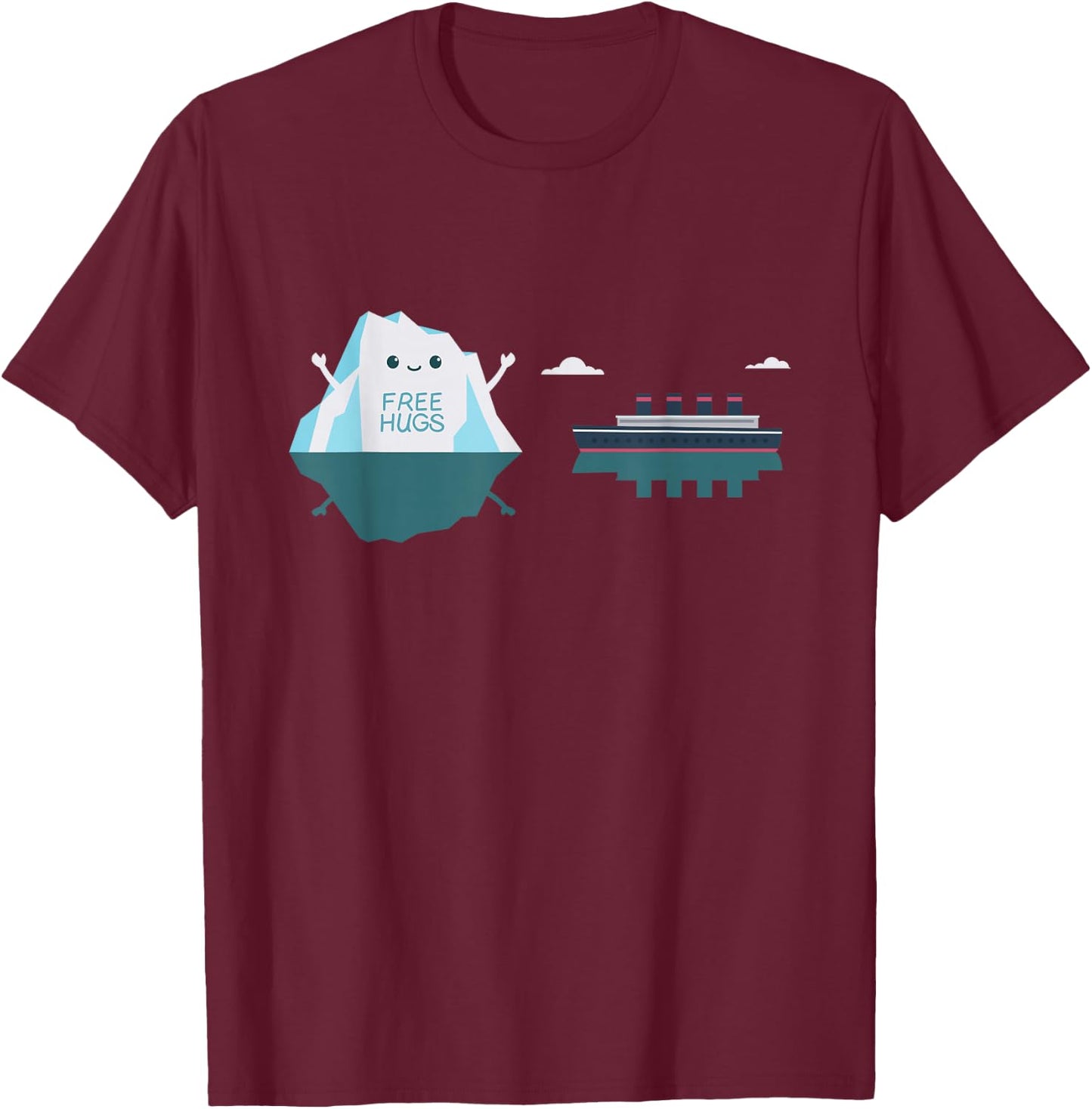 Retro Funny Titanic 1912 - Cruise Ship - Titanic T-Shirt - T-Shirt | Maroon