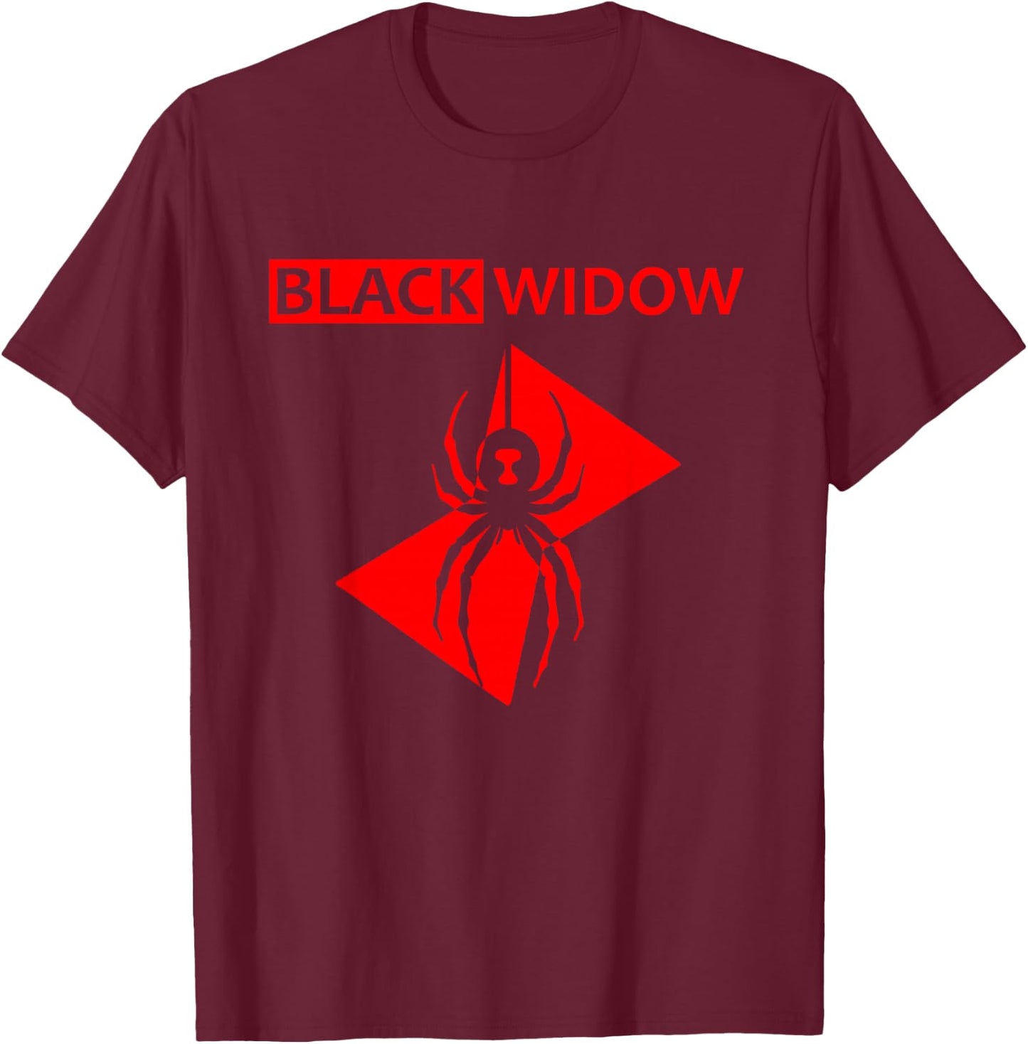 Black Widow Spider Gift T-Shirt - T-Shirt | Maroon
