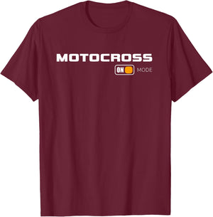 Motocross Dirt Bike Apparel - Dirt Bike Motocross T-Shirt - T-Shirt | Maroon