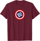 Three Arrows Iron Front T-Shirt - T-Shirt | Maroon
