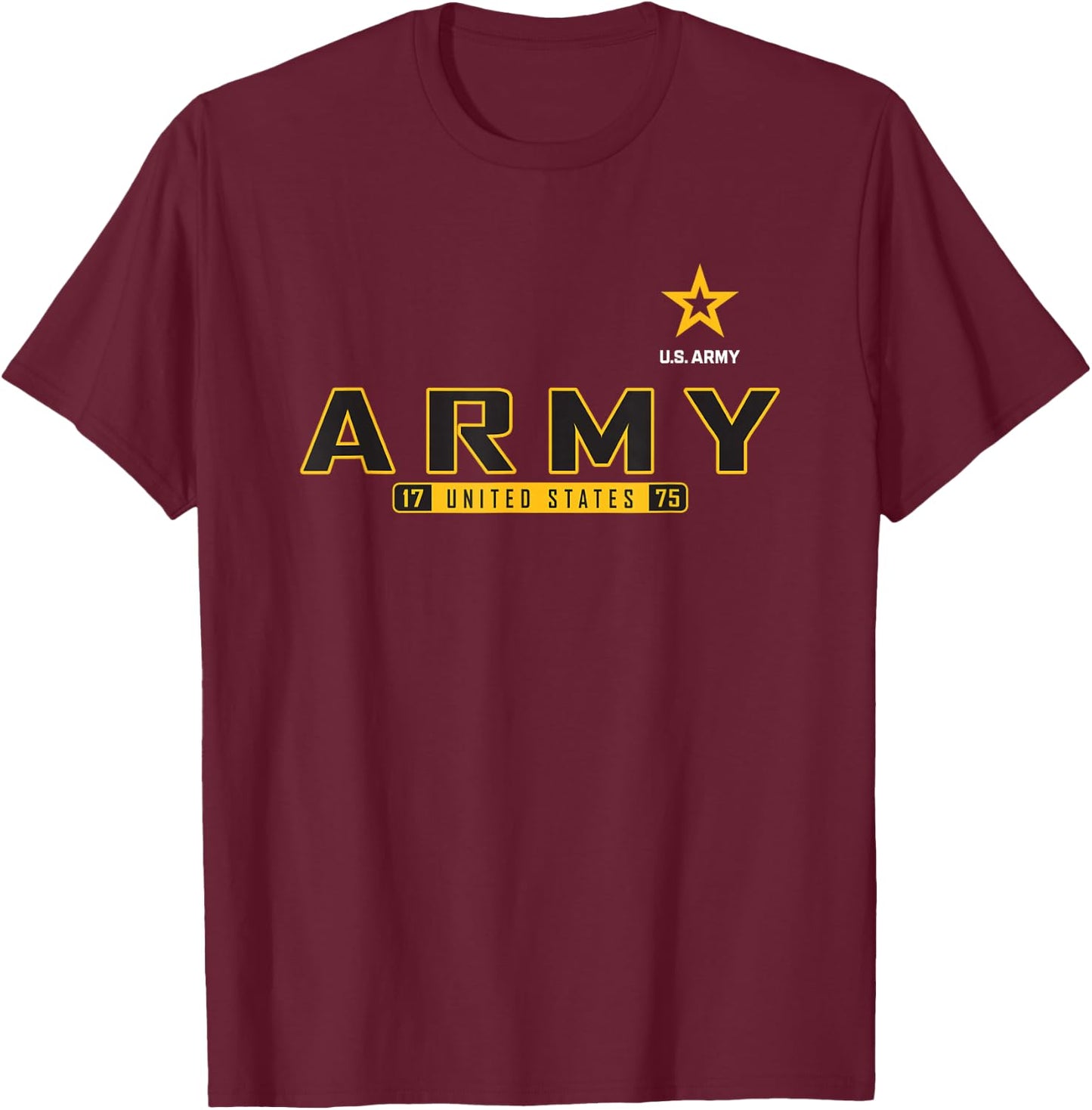Military Army United States Oath Officially Licensed T-Shirt - T-Shirt | Maroon