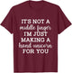 It's not a middle finger I'm just making a hand unicorn T-Shirt - T-Shirt | Maroon