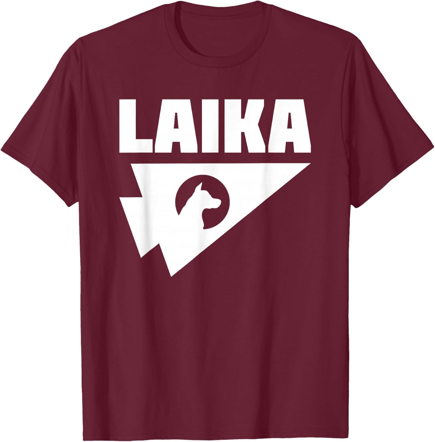 Laika Dog Sputnik Space Space USSR Gift T-Shirt - T-Shirt | Maroon