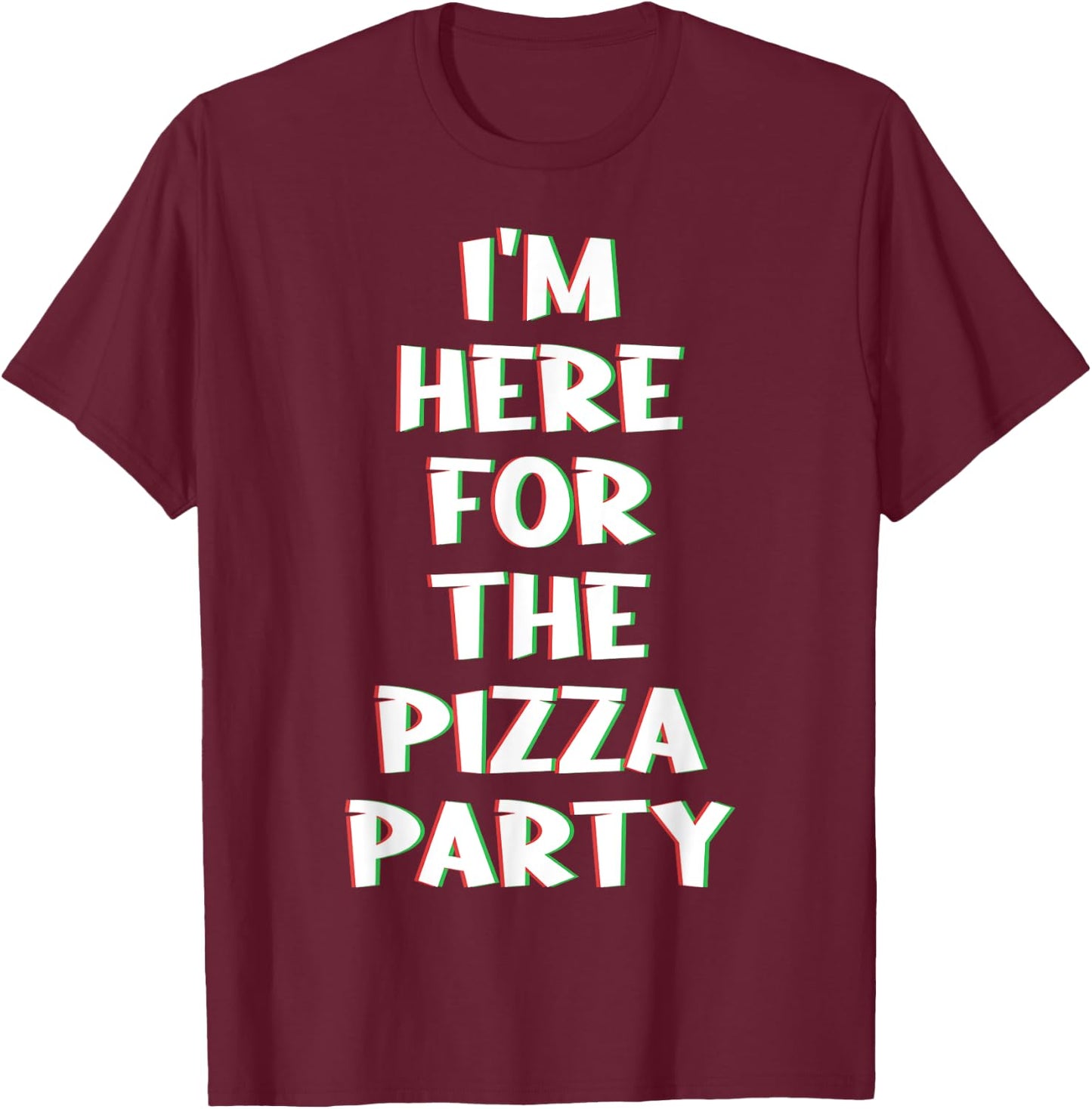 Pizza Slice Crust Neapolitan Pizzaiolo Deep-Dish Pizzeria T-Shirt - T-Shirt | Maroon