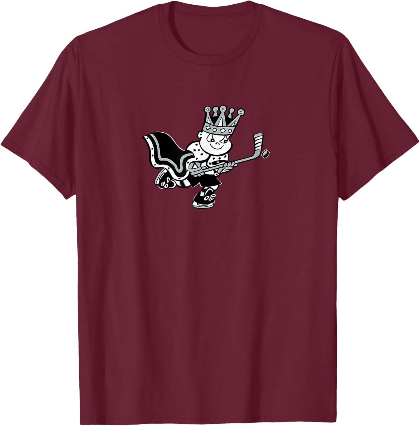 Cute Little Royal King Hockey Logo T-Shirt - T-Shirt | Maroon