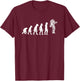 Funny Astronaut Space Cosmic Human Evolution Astronomy Gifts T-Shirt - T-Shirt | Maroon