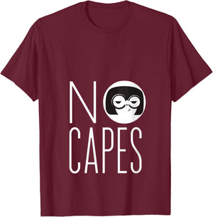 Disney Pixar The Incredibles 2 Edna Mode No Capes Logo V-Neck T-Shirt - T-Shirt | Maroon