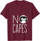 Disney Pixar The Incredibles 2 Edna Mode No Capes Logo V-Neck T-Shirt - T-Shirt | Maroon
