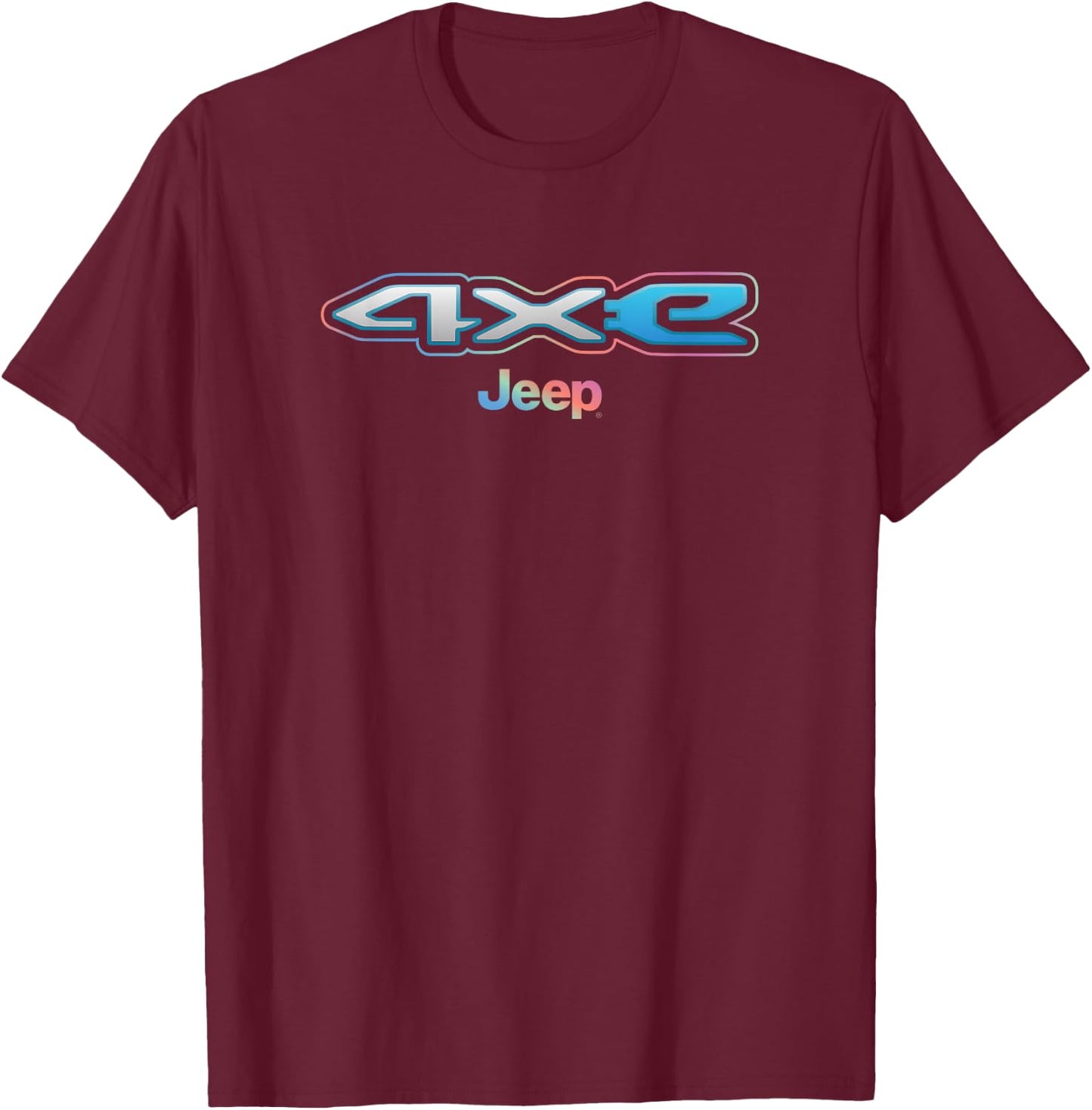 Jeep 4xe Multi-Color T-Shirt - T-Shirt | Maroon