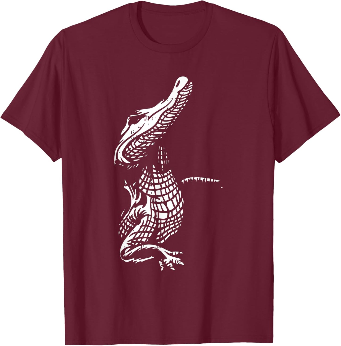 Crocodile Reptile Croc Wild Zoo Cool Animal Lover Gift T-Shirt - T-Shirt | Maroon