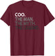 COO The Man Myth Legend Gift T-Shirt - T-Shirt | Maroon