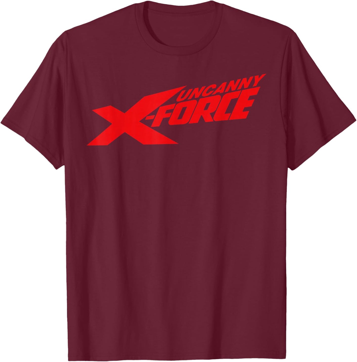 Marvel Uncanny X-Force Red Logo T-Shirt - T-Shirt | Maroon