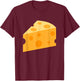 Wine and Cheese Couples Costume Simple Halloween T-Shirt - T-Shirt | Maroon