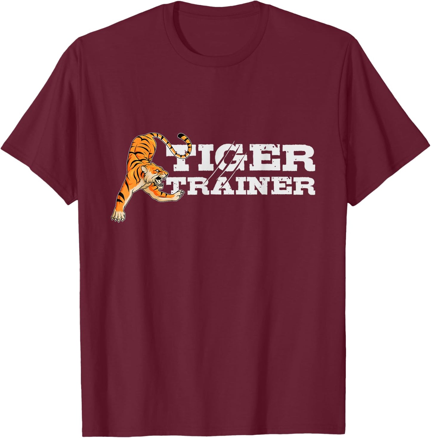 Tiger trainer shirt - Fun Halloween Costume Gift Kids Adult T-Shirt - T-Shirt | Maroon