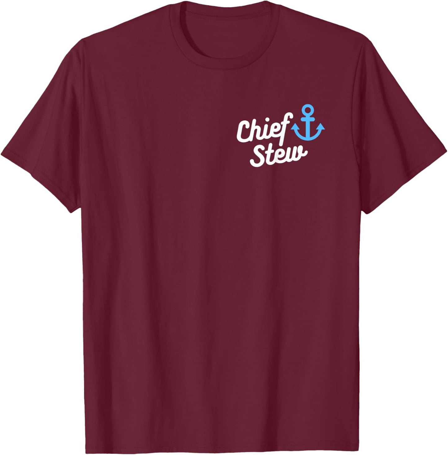 Chief Stew - Yacht Crew Uniform (Chief stewardess) T-Shirt - T-Shirt | Maroon