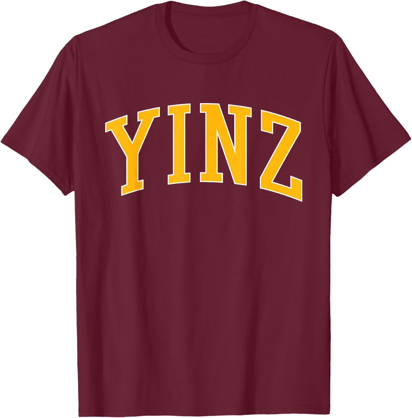 Yinz Retro Yinzer Pittsburgh Vintage T-Shirt - T-Shirt | Maroon