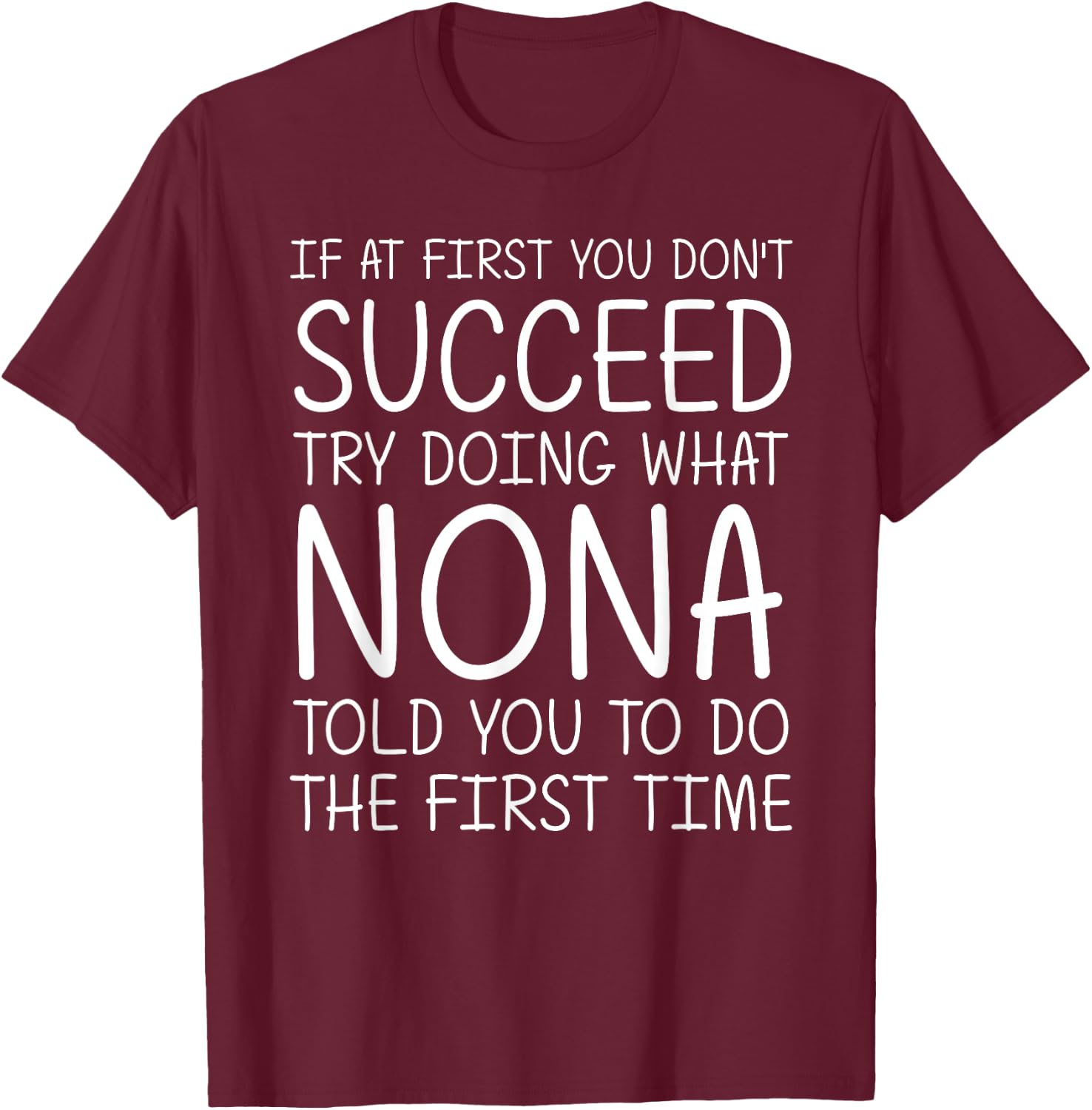 NONA Gift Name Personalized Birthday Funny Christmas Joke T-Shirt - T-Shirt | Maroon