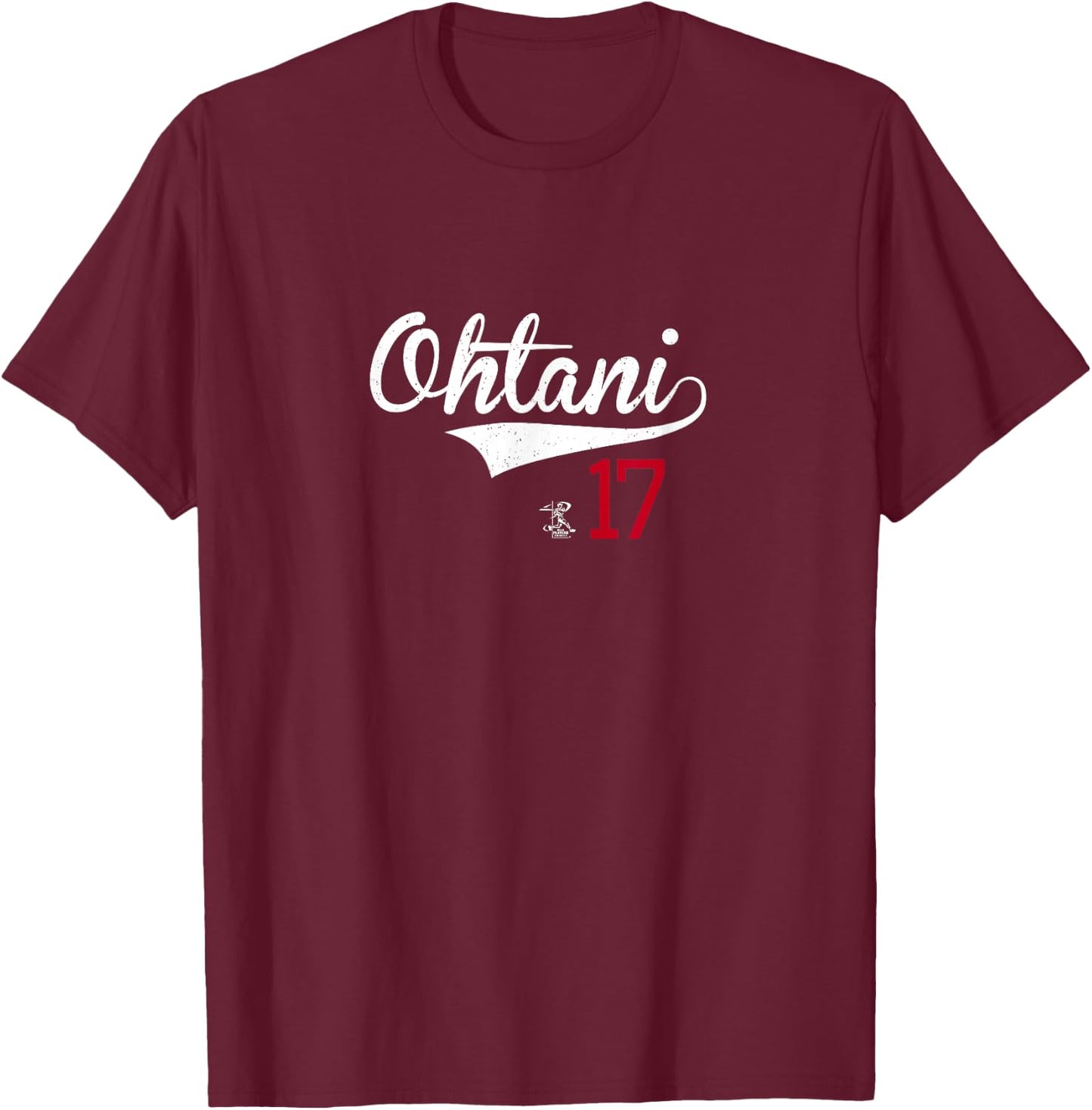 Shohei Ohtani Vintage Gameday Los Angeles Baseball MLBPA T-Shirt - T-Shirt | Maroon