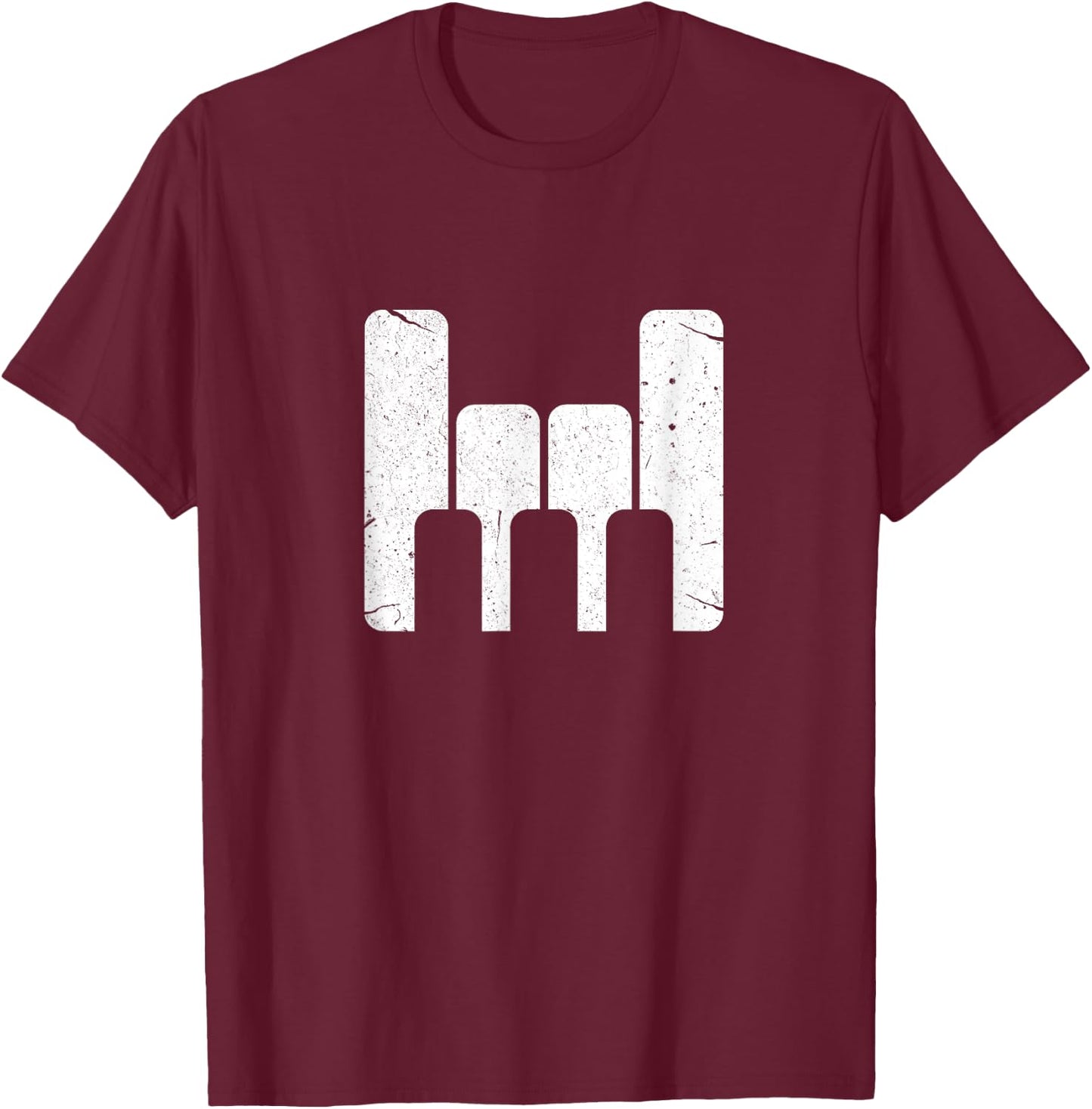 Keyboard Pianist Funny Musician Piano Rock Music Gift T-Shirt - T-Shirt | Maroon