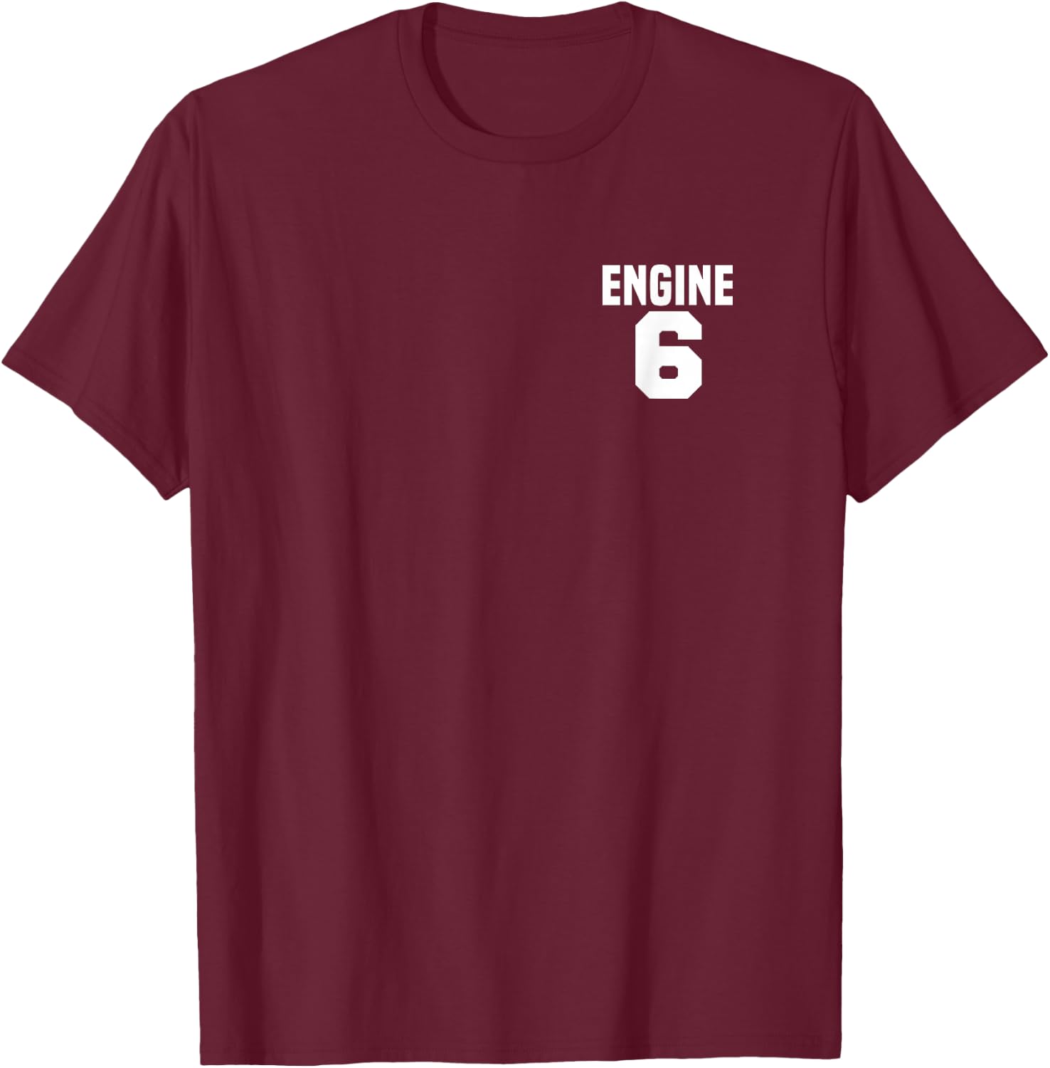 Engine 6 Fire Rescue Department City Firefighter Duty T-Shirt - T-Shirt | Maroon
