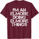 ELMORE Funny Surname Family Tree Birthday Reunion Gift T-Shirt - T-Shirt | Maroon