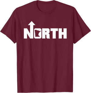 Up North Minnesota | Land Of 10,000 Lakes T-Shirt - T-Shirt | Maroon