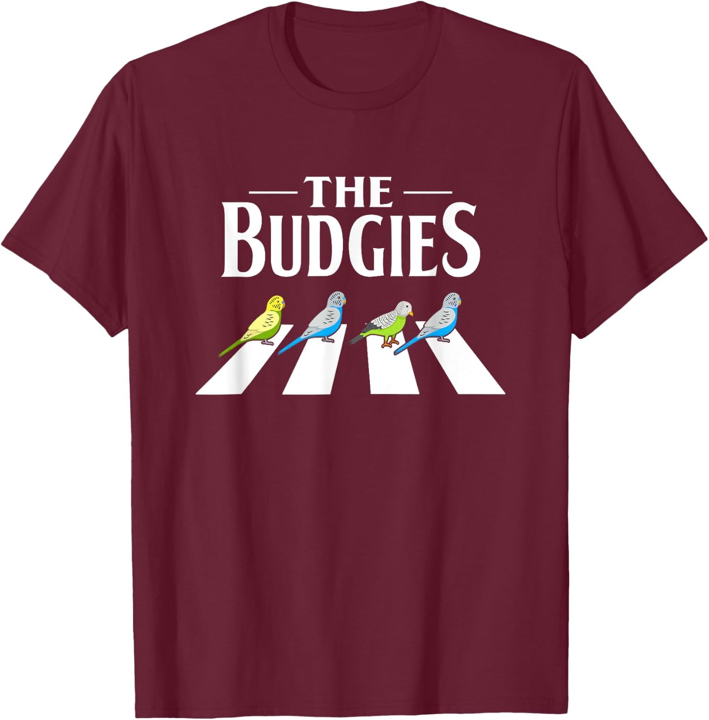 Budgie Parakeet Bird Design for a Budgerigar Owner T-Shirt - T-Shirt | Maroon