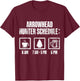 Arrowhead Hunting Collector Schedule Beer Hunter T-Shirt - T-Shirt | Maroon