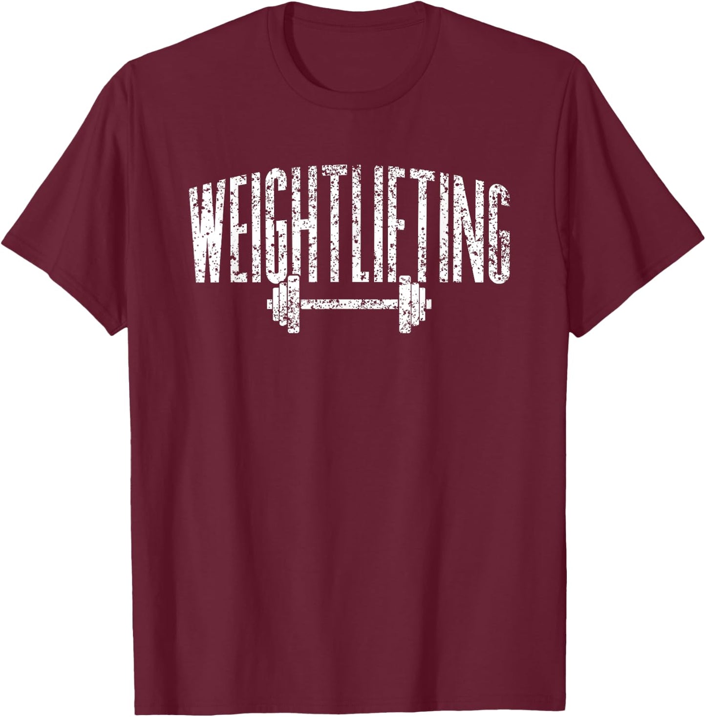 Weightlifting Gym Lift Workout T-Shirt - T-Shirt | Maroon