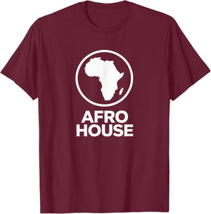Get Afro House Music Vibes Print T-Shirt - T-Shirt | Maroon