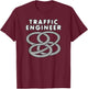 Traffic Engineer Funny Highway Interchange T-Shirt - T-Shirt | Maroon