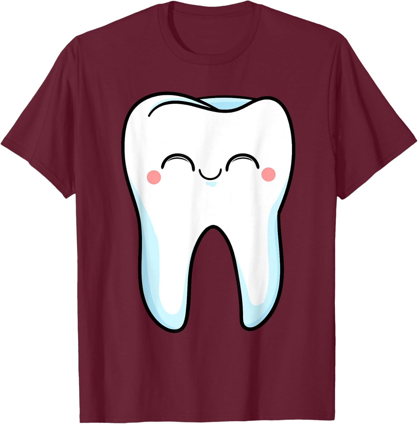 Smiling Teeth Dentist Mouth Doctors Hygiene Doc T-Shirt - T-Shirt | Maroon