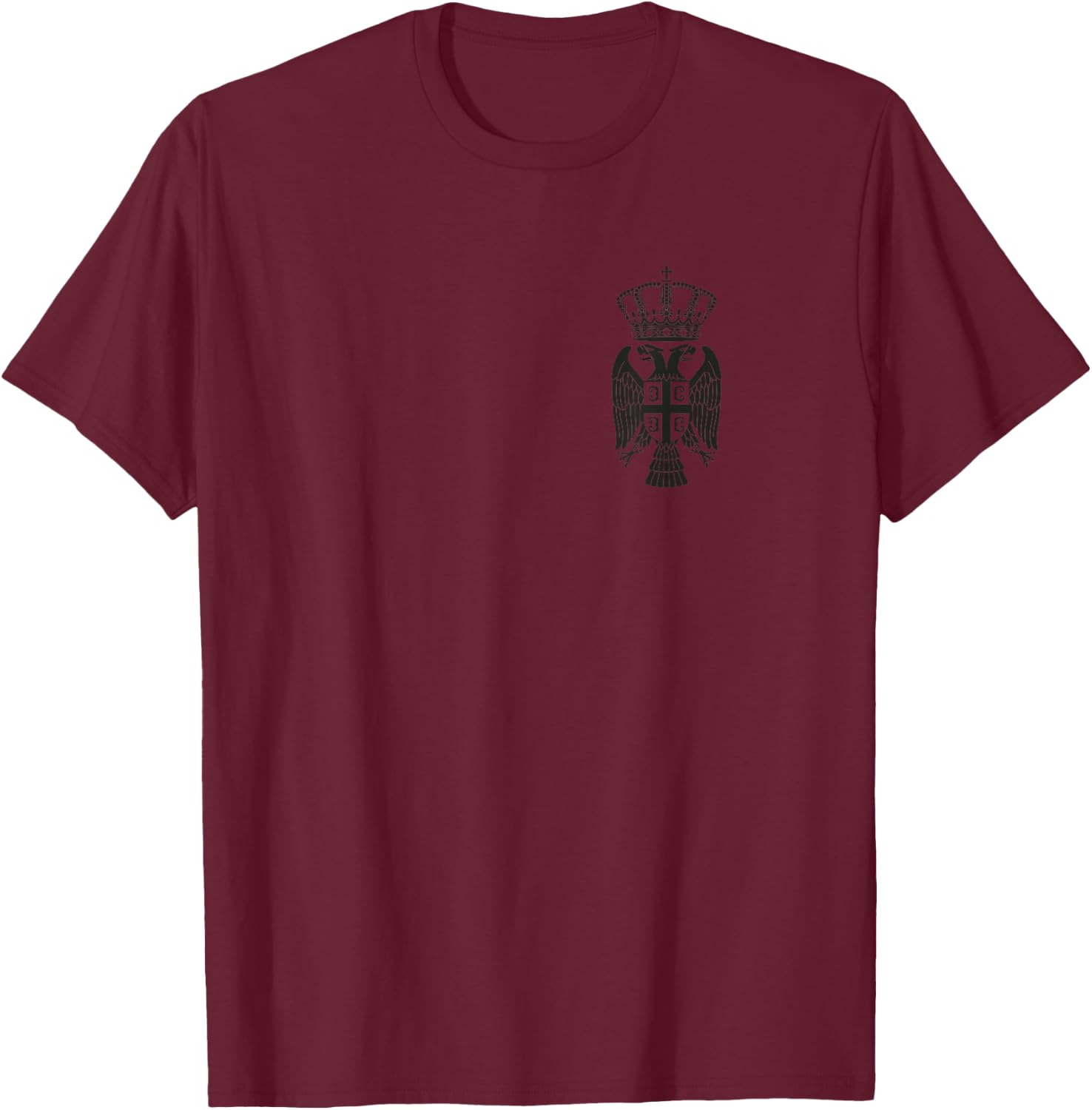 Serbia Srbija Srpska Serbian Eagle T-Shirt - T-Shirt | Maroon