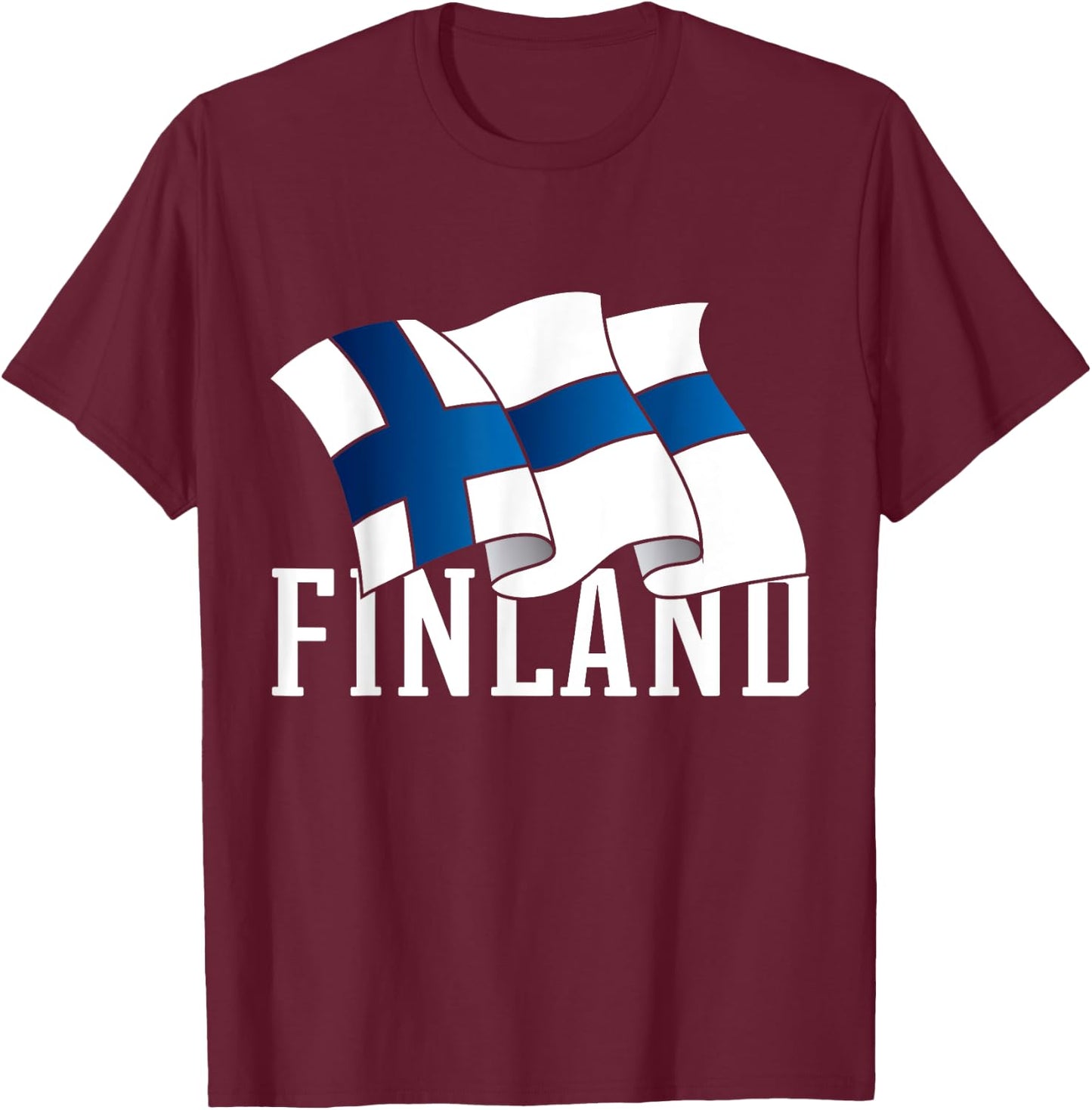 Finnish Pride Finland Viking Gift Finland T-Shirt - T-Shirt | Maroon