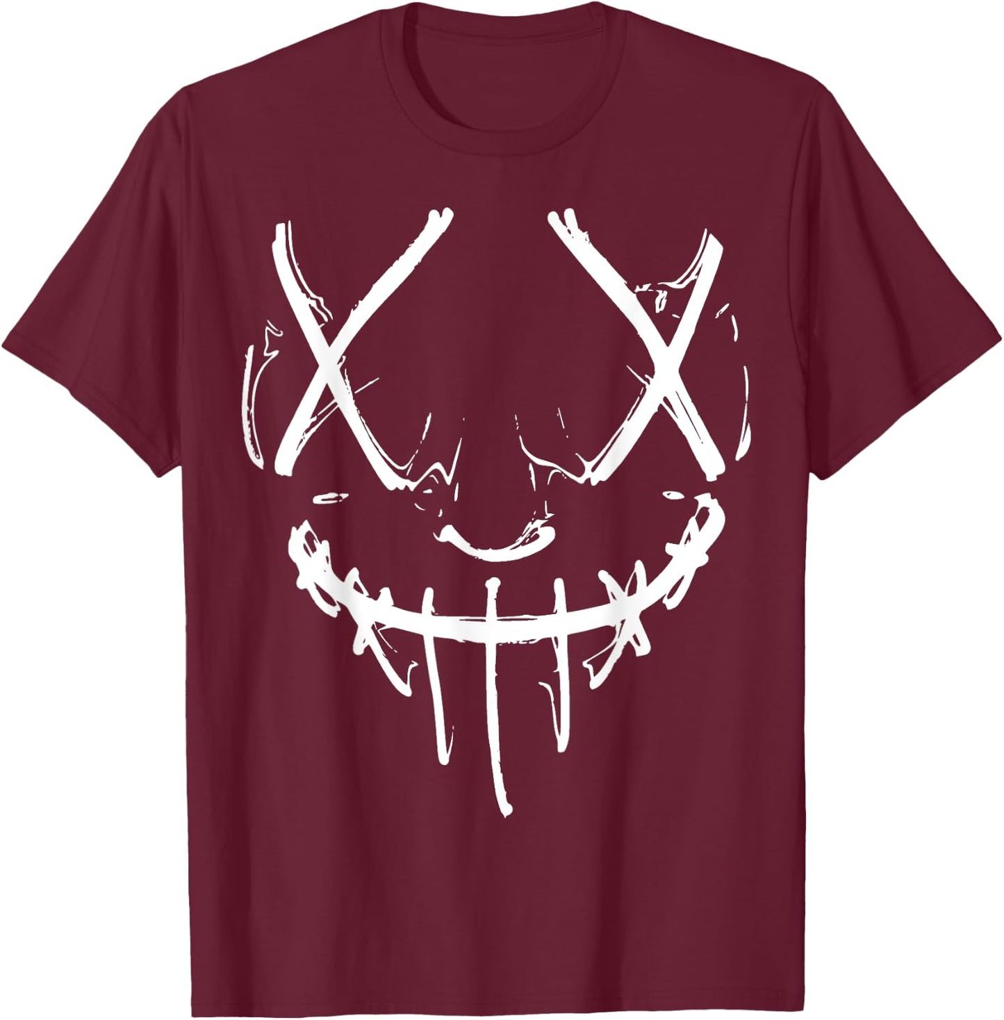 Horror face with purge optics T-Shirt - T-Shirt | Maroon