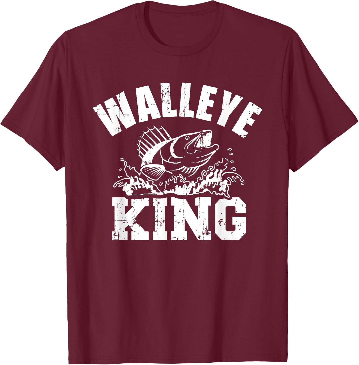 Walleye king T-Shirt - T-Shirt | Maroon