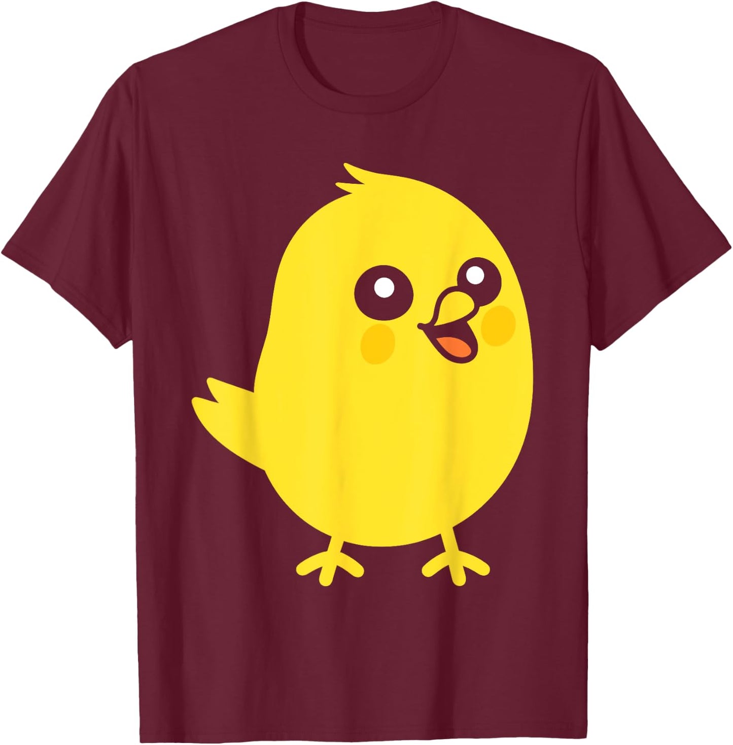 Simple Cute Minimalist Canary Bird Little Baby Canary T-Shirt - T-Shirt | Maroon