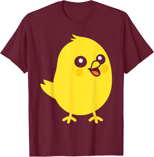 Simple Cute Minimalist Canary Bird Little Baby Canary T-Shirt - T-Shirt | Maroon