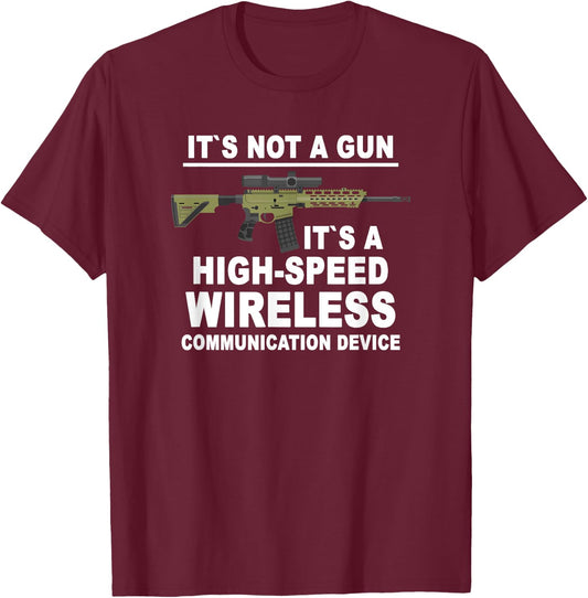 Its Not A Gun Meme - Sarcastic Gun Gift -Funny Its Not A Gun T-Shirt - T-Shirt | Maroon