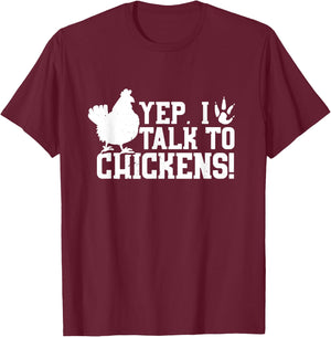 Chicken Farmer Poultry Farmer Farmhouse Chicken Farming T-Shirt - T-Shirt | Maroon
