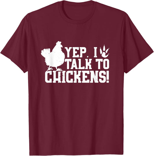 Chicken Farmer Poultry Farmer Farmhouse Chicken Farming T-Shirt - T-Shirt | Maroon