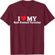 I love my Red-Footed Tortoise Funny T-Shirt - T-Shirt | Maroon