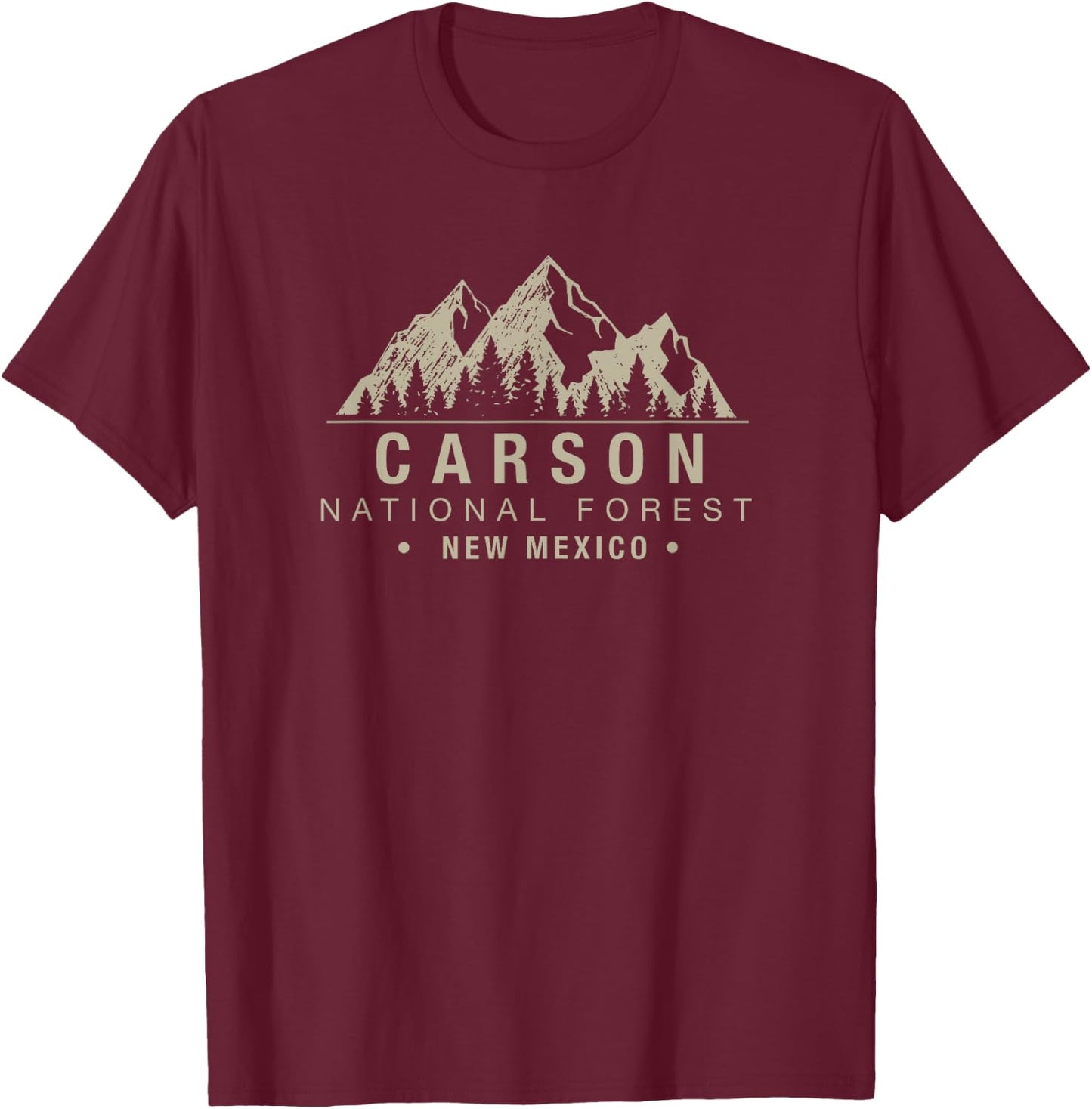 Carson National Forest New Mexico T-Shirt - T-Shirt | Maroon