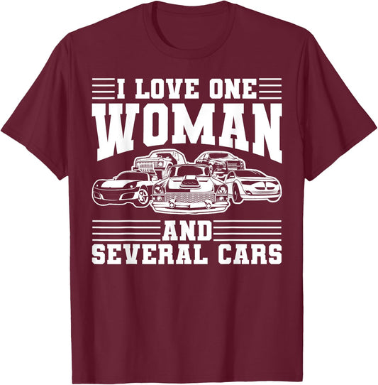 Funny Auto Mechanic Car Lover Gift Men Cool Car Enthusiast T-Shirt - T-Shirt | Maroon