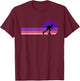 Rollerblading Funny Girly Retro Vintage Gift T-Shirt - T-Shirt | Maroon