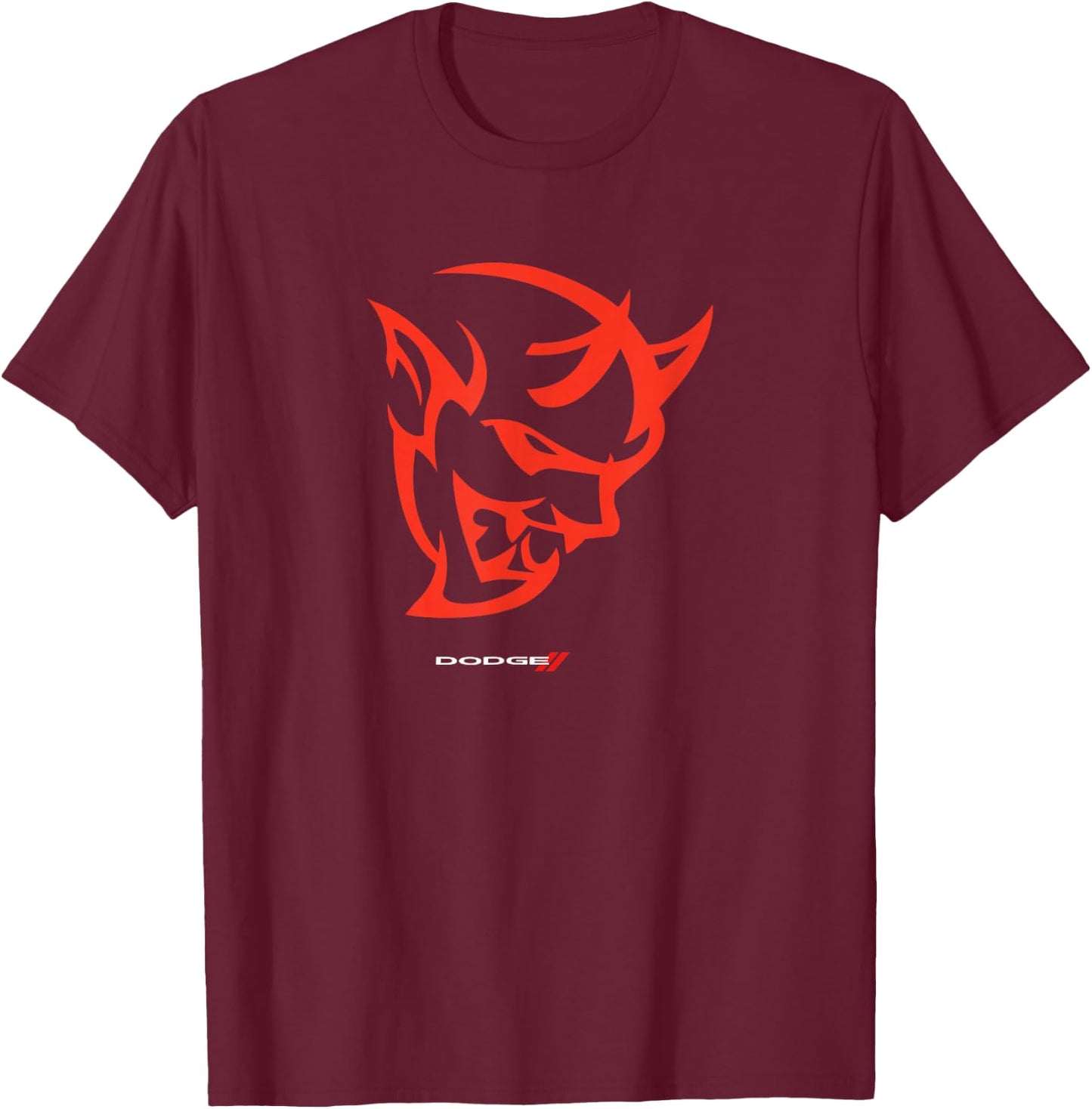 Dodge Demon Logo T-Shirt - T-Shirt | Maroon